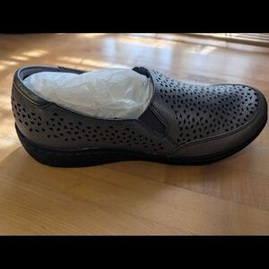 Clarks Women's Black Perforated Loafers